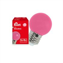 Lâmpada Led Bolinha 3w Color Bivolt Kian Kit C/3und