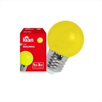 Lâmpada Led Bolinha 3w Color Bivolt Kian Kit C/3und