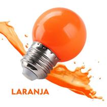 Lâmpada LED bolinha Decorativa Laranja 1w COMBO COM 10 Lâmpada LED bolinha Decorativa Laranja 1w COMBO COM 10