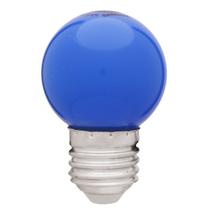 Lampada Led Bolinha E27 1,0w Azul Bivolt
