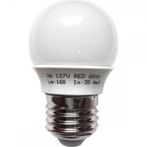 Lampada Led Bolinha Ecolume E27 2W X 127V Vermelha 27170