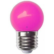 Lampada Led Bolinha Galaxy E27 1.5Wx220V Rosa 1219 - Kit C/10