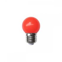 Lampada Led Bolinha Galaxy E27 3Wx127V Vermelho 1232 - Kit C/10 Lampada Led Bolinha Galaxy E27 3Wx127V Vermelho 1232 - Kit C/10