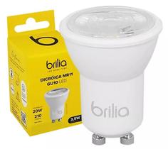 Lâmpada Led Brilia Mini Dicróica MR11 210 Lúmens GU10 Bivolt 4000 K - Neutro Lâmpada Led Brilia Mini Dicróica MR11 210 Lúmens GU10 Bivolt 4000 K - Neutro