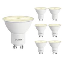 Lâmpada LED BUBO GU10 6W 2700K branca macia 650 lm, não regulável, pacote com 6