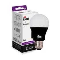 Lâmpada led bulbo 09w luz negra bivolt E-27 Kian Lâmpada led bulbo 09w luz negra bivolt E-27 Kian