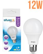 Lâmpada LED Bulbo 12W 6500K BIVOLT Alta Potência- Galaxy Led