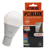 Lampada led bulbo 12w 6500k foxlux - 10 peças