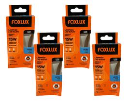 Lampada Led Bulbo 15w 6500 K Foxlux Bivolt Kit 04 Und