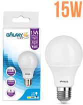 Lâmpada LED Bulbo 15W 6500K BIVOLT Alta Potência Galaxy Led