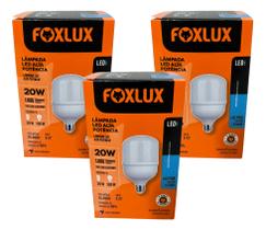 Lampada Led Bulbo 20w 6500 K Foxlux Bivolt Kit 03 Und Lampada Led Bulbo 20w 6500 K Foxlux Bivolt Kit 03 Und