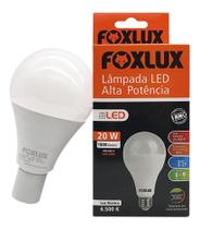 Lâmpada Led Bulbo 20w Branco-Frio 6500k Foxlux - 10 PEÇAS