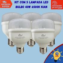 Lâmpada LED Bulbo 40W Bivolt 6500K Kian - Kit com 5 unidades Lâmpada LED Bulbo 40W Bivolt 6500K Kian - Kit com 5 unidades