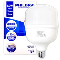 Lâmpada LED Bulbo 50W E27 Luz Branca 6500K - Philbra