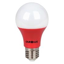 Lampada Led Bulbo 7,0W Vermelha 400Lm Bivolt Ourolux