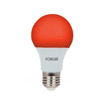 Lâmpada LED Bulbo 7W Luz Vermelha Bivolt Foxlux