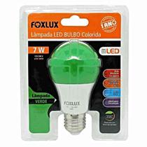 Lampada Led Bulbo 7W Verde Bivolt Foxlux