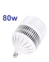 Lampada Led Bulbo 80w E27 Alta Potência Branco Frio 6500k Econômico Bivolt +adaptador E40
