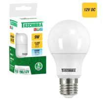 Lâmpada Led Bulbo 9W 12V Soquete E27 Branco Frio 6500k Taschibra