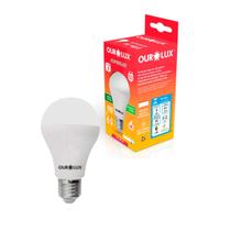 Lampada led bulbo 9w 6.5k e27 branca fria ourolux ps