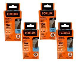Lampada Led Bulbo 9w 6500k Foxlux Bivolt Kit 04 Und