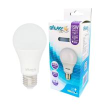 Lampada led bulbo a65 15w branco frio 6500k bivolt e27 - galaxy led Lampada led bulbo a65 15w branco frio 6500k bivolt e27 - galaxy led