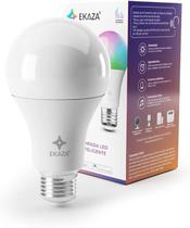 Lampada led bulbo inteligente rgb wifi alexa google home 9w ekaza