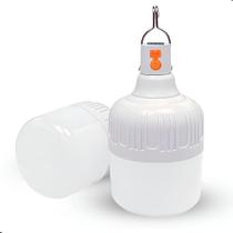 Lâmpada Led Bulbo Recarregável 48W De Emergência Bivolt Camping Pesca Luminária Portátil Lâmpada Led Bulbo Recarregável 48W De Emergência Bivolt Camping Pesca Luminária Portátil