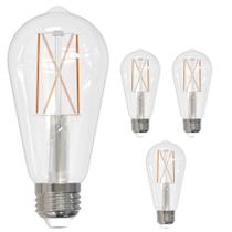 Lâmpada LED Bulbrite de 8,5 W de filamento transparente regulável ST18/ST19