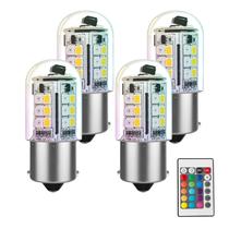 Lâmpada LED Cheopha 1141 1156 BA15S RGB com mudança de cor 3W 12V