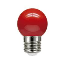 Lâmpada LED Colorida Bolinha 1W Vermelho - Taschibra