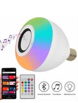 Lâmpada LED Colorida Musical Caixa de Som PenDrive e Bluetooth (1107)