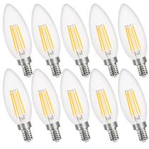 Lâmpada LED comzler B11 Candelabro regulável E12 4W 3000K 400LM