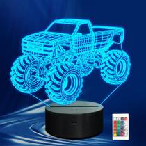 Lâmpada LED CoolGift Mart Monster Trucks 3D Lâmpada LED CoolGift Mart Monster Trucks 3D