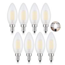 Lâmpada LED CRLight regulável 6W 4000K Daylight White E12, pacote com 8 Lâmpada LED CRLight regulável 6W 4000K Daylight White E12, pacote com 8