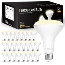 Lâmpada LED Dalattin BR30 9W 800lm 4000K regulável, pacote com 24