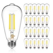 Lâmpada LED DAYBETTER Vintage Edison E26 9W 4000K 800lm, pacote com 24