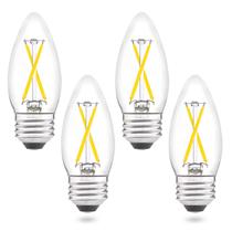 Lâmpada LED de candelabro AIELIT Dimmable E26 2W 5000K 200lm, pacote com 4 Lâmpada LED de candelabro AIELIT Dimmable E26 2W 5000K 200lm, pacote com 4