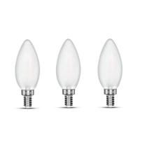 Lâmpada LED de candelabro CarryBC 4W 400lm 2700K Dimmable E12, pacote com 3