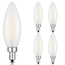 Lâmpada LED de candelabro CrLight 10W 4200K Daylight White E12, pacote com 4