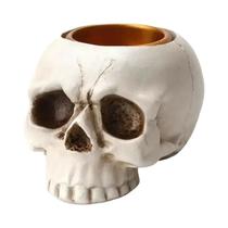 Lâmpada LED De Caveira Para Halloween, Decoração Para Festa Em Casa, Ornamentos De Castiçal Em Forma Lâmpada LED De Caveira Para Halloween, Decoração Para Festa Em Casa, Ornamentos De Castiçal Em Forma