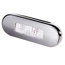Lâmpada LED de cortesia Hella Marine Surface Mount Oblong White Lâmpada LED de cortesia Hella Marine Surface Mount Oblong White