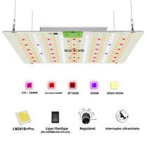 Lâmpada LED De Crescimento De Plantas De Espectro Completo 85W 180W LM281B+ pro Para Estufas E Lâmpada LED De Crescimento De Plantas De Espectro Completo 85W 180W LM281B+ pro Para Estufas E