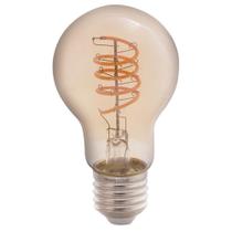 Lâmpada Led De Filamento Espiral Tramontina A60 4 W 2200 K Luz Amarela âmbar Tramontina Lâmpada Led De Filamento Espiral Tramontina A60 4 W 2200 K Luz Amarela âmbar Tramontina
