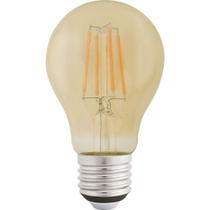 Lâmpada Led De Filamento Tramontina A60 4 W 2200 K Luz Amarela Em Vidro âmbar Lâmpada Led De Filamento Tramontina A60 4 W 2200 K Luz Amarela Em Vidro âmbar