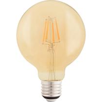 Lâmpada LED de Filamento Tramontina G95 4K 2200K luz Amarela Vidro Âmbar Lâmpada LED de Filamento Tramontina G95 4K 2200K luz Amarela Vidro Âmbar