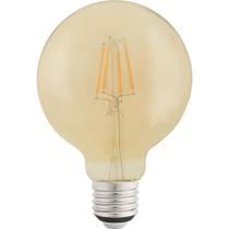 Lâmpada LED de Filamento Tramontina G95 4W 2200K luz Amarela