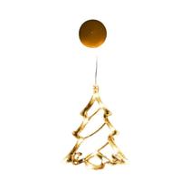 Lâmpada LED De Natal Com Ventosa, Alimentada Por Pilhas, Decoração De Janela Com Sino, Boneco De