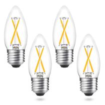 Lâmpada LED de vela AIELIT Dimmable Vintage 2W 2700K 4 unidades Lâmpada LED de vela AIELIT Dimmable Vintage 2W 2700K 4 unidades