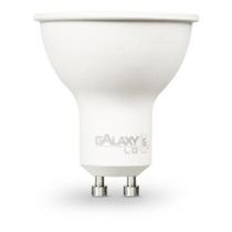 Lampada led dicroica 4,8w branco frio 6500k gu10 galaxy